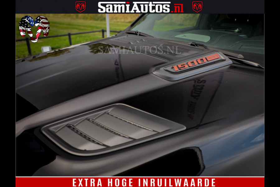Dodge Ram 1500 Night Premium | Full Option | De Meest Luxe Pick-Up in zijn Klasse | Comfortabele Dubbele Cabine met Royale 5 Zitplaatsen | BPM vrij | Nu Leverbaar uit Voorraad | Voorraad Nr 2200 - 0886
