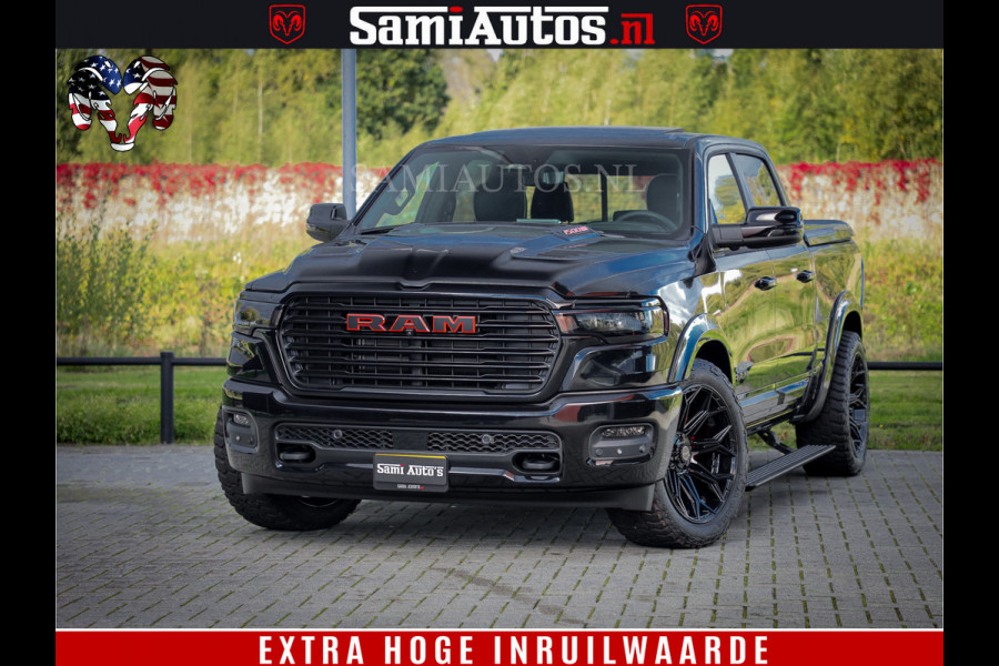 Dodge Ram 1500 Night Premium | Full Option | De Meest Luxe Pick-Up in zijn Klasse | Comfortabele Dubbele Cabine met Royale 5 Zitplaatsen | BPM vrij | Nu Leverbaar uit Voorraad | Voorraad Nr 2200 - 0886