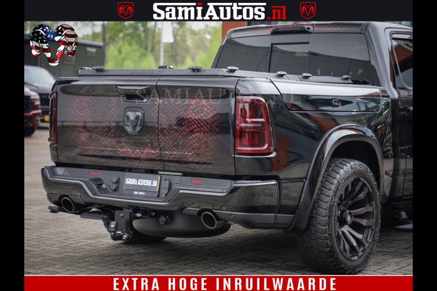 Dodge Ram COBRA EDITION | 1500 Limited Night High Output 540HP 706Nm | Massage + Full Option | De Meest Luxe en Volle Pick-Up in zijn Klas Comfortabele Dubbele Cabine met Royale 5 Zitplaatsen | BPM vrij | Nu Leverbaar uit Voorraad | Voorraad Nr 2292 - 5178 | Cobra package is meerprijs |