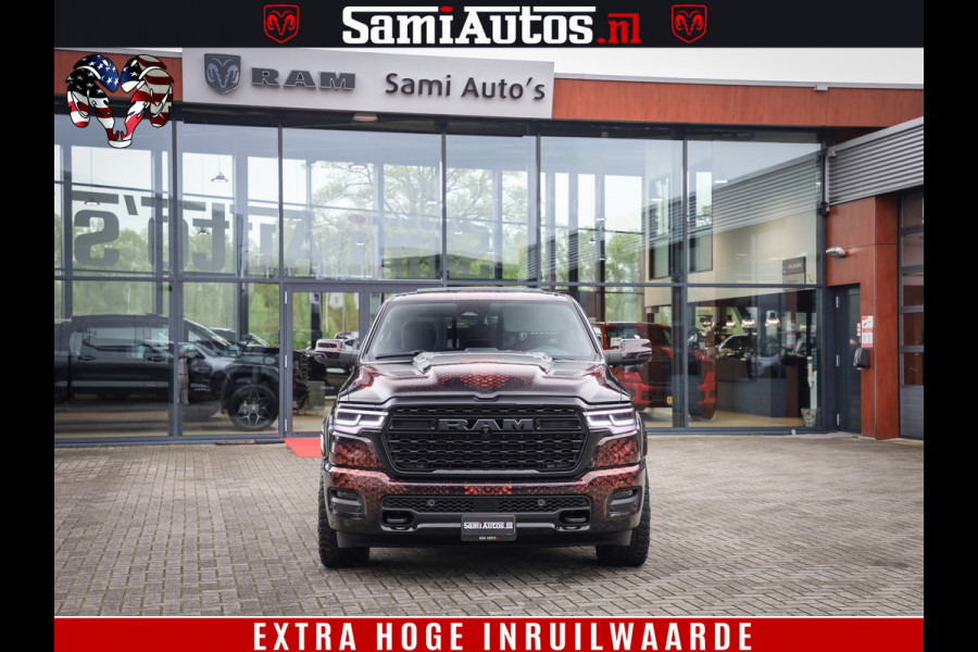 Dodge Ram COBRA EDITION | 1500 Limited Night High Output 540HP 706Nm | Massage + Full Option | De Meest Luxe en Volle Pick-Up in zijn Klas Comfortabele Dubbele Cabine met Royale 5 Zitplaatsen | BPM vrij | Nu Leverbaar uit Voorraad | Voorraad Nr 2292 - 5178 | Cobra package is meerprijs |