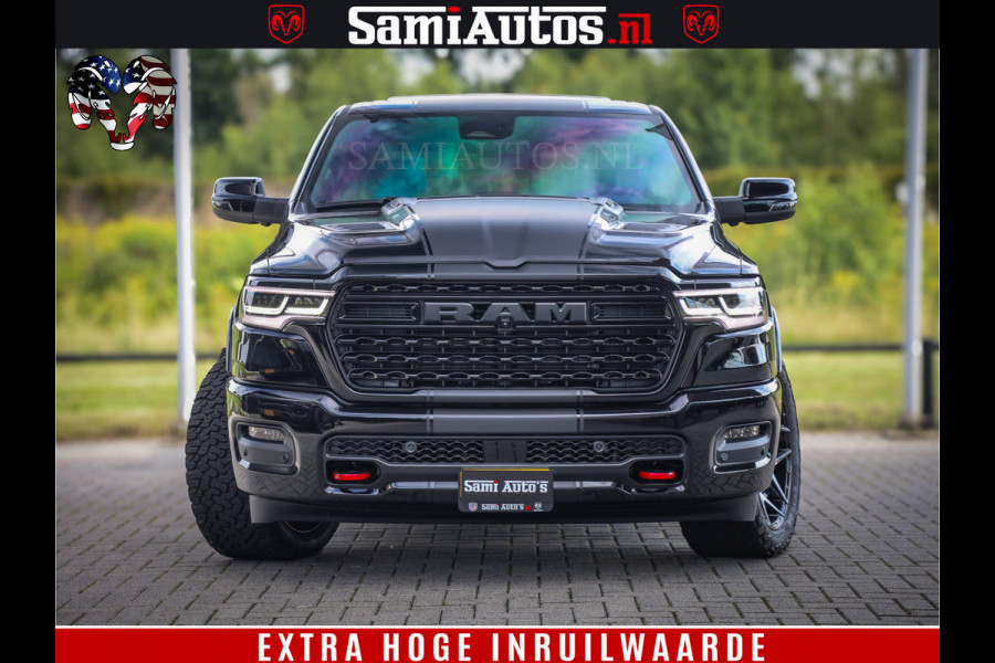 Dodge Ram 1500 Limited Night High Output 540HP 706Nm | Massage + Full Option | De Meest Luxe en Volle Pick-Up in zijn Klasse | Comfortabele Dubbele Cabine met Royale 5 Zitplaatsen | BPM vrij | Nu Leverbaar uit Voorraad | Voorraad Nr 2367 - 5430