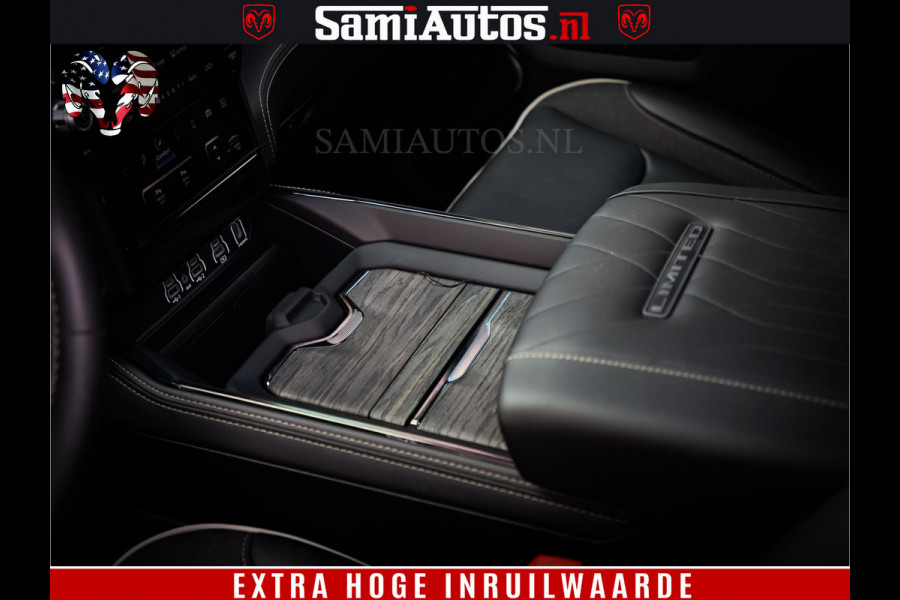 Dodge Ram 1500 Limited Night High Output 540HP 706Nm | Massage + Full Option | De Meest Luxe en Volle Pick-Up in zijn Klasse | Comfortabele Dubbele Cabine met Royale 5 Zitplaatsen | BPM vrij | Nu Leverbaar uit Voorraad | Voorraad Nr 2367 - 5430