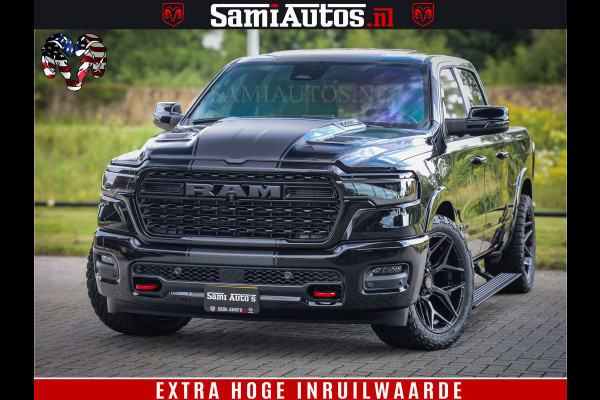 Dodge Ram 1500 Limited Night High Output 540HP 706Nm | Massage + Full Option | De Meest Luxe en Volle Pick-Up in zijn Klasse | Comfortabele Dubbele Cabine met Royale 5 Zitplaatsen | BPM vrij | Nu Leverbaar uit Voorraad | Voorraad Nr 2367 - 5430