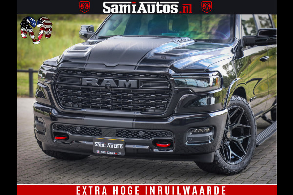 Dodge Ram 1500 Limited Night High Output 540HP 706Nm | Massage + Full Option | De Meest Luxe en Volle Pick-Up in zijn Klasse | Comfortabele Dubbele Cabine met Royale 5 Zitplaatsen | BPM vrij | Nu Leverbaar uit Voorraad | Voorraad Nr 2367 - 5430