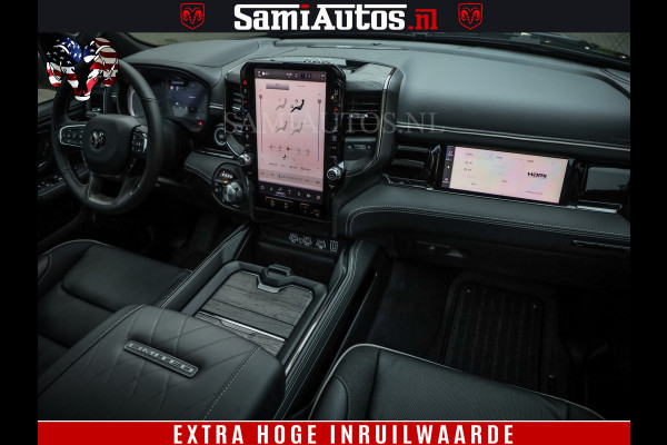 Dodge Ram 1500 Limited Night H.O 540HP 706Nm | Massage + Full Option | De Meest Luxe en Volle Pick-Up in zijn Klasse | Comfortabele Dubbele Cabine met Royale 5 Zitplaatsen | BPM vrij | Nu Leverbaar uit Voorraad | Voorraad Nr 2353 - 5412