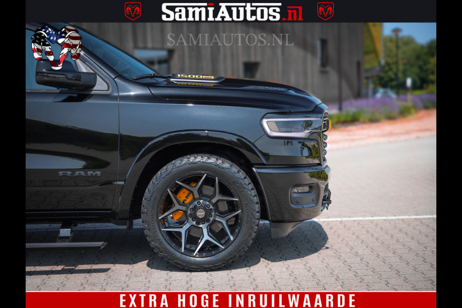 Dodge Ram 1500 Limited Night H.O 540HP 706Nm | Massage + Full Option | De Meest Luxe en Volle Pick-Up in zijn Klasse | Comfortabele Dubbele Cabine met Royale 5 Zitplaatsen | BPM vrij | Nu Leverbaar uit Voorraad | Voorraad Nr 2323 - 5168