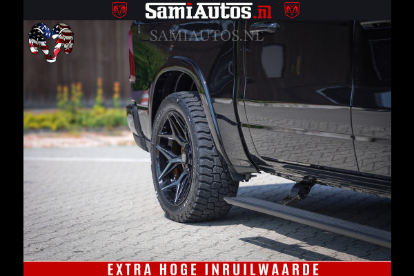 Dodge Ram 1500 Limited Night H.O 540HP 706Nm | Massage + Full Option | De Meest Luxe en Volle Pick-Up in zijn Klasse | Comfortabele Dubbele Cabine met Royale 5 Zitplaatsen | BPM vrij | Nu Leverbaar uit Voorraad | Voorraad Nr 2323 - 5168