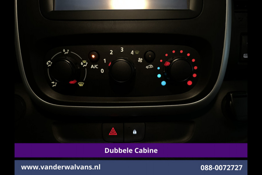 Renault Trafic 1.6 dCi 122pk inrichting L1H1 Dubbele cabine Euro6 Airco | 6-Zits | Navigatie Trekhaak, Cruisecontrol, Parkeersensoren, Bijrijdersbank