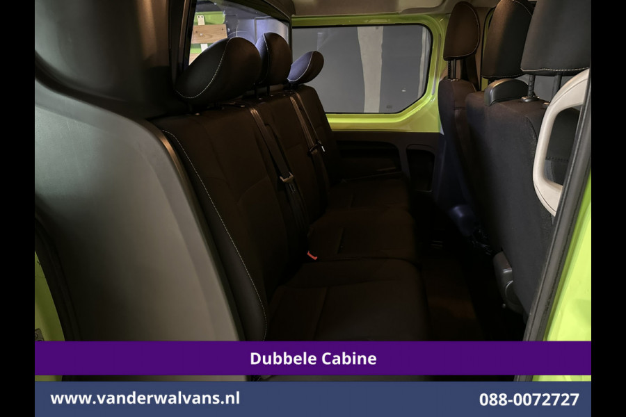 Renault Trafic 1.6 dCi 122pk inrichting L1H1 Dubbele cabine Euro6 Airco | 6-Zits | Navigatie Trekhaak, Cruisecontrol, Parkeersensoren, Bijrijdersbank