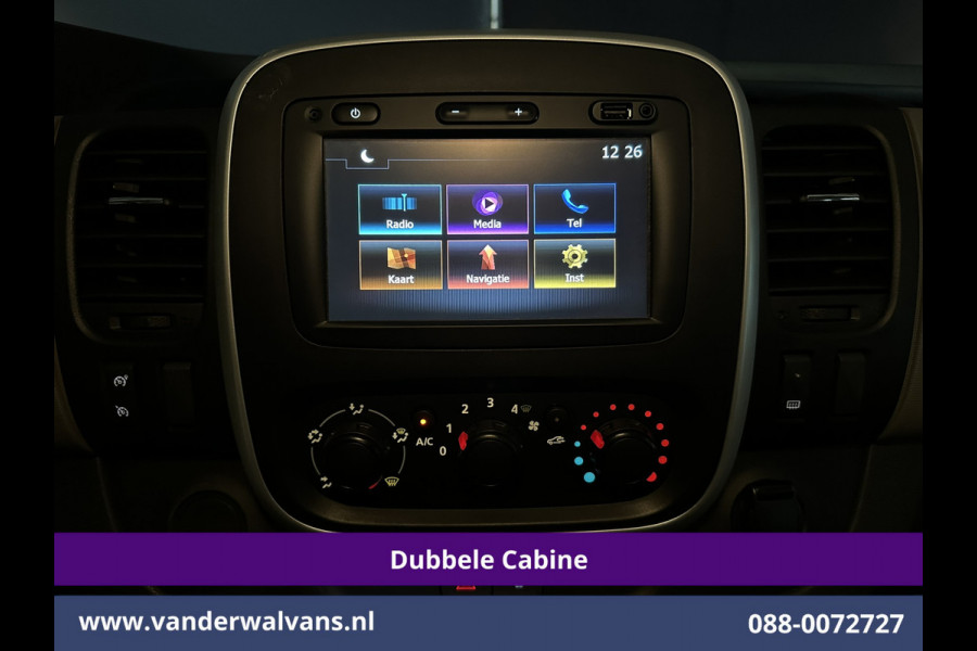 Renault Trafic 1.6 dCi 122pk inrichting L1H1 Dubbele cabine Euro6 Airco | 6-Zits | Navigatie Trekhaak, Cruisecontrol, Parkeersensoren, Bijrijdersbank