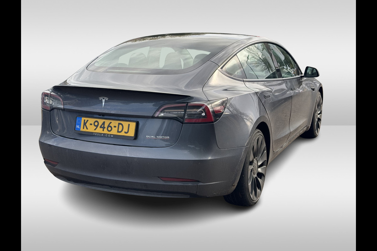Tesla Model 3 Performance AWD 75 kWh / Autopilot / Panoramadak / Camera / Leder / 20''' Leder / Premium Audio