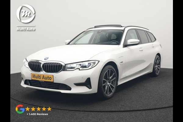 BMW 3 Serie Touring 330e xDrive Sportline Plug In Hybrid 292pk Dealer O.H PHEV | Laser LED | Panodak | Adaptive Cruise | Camera | Lederen Sportstoelen Verwarmd | Apple Carplay | Keyless | Virtual | Navigatie | DAB | 18"L.M |