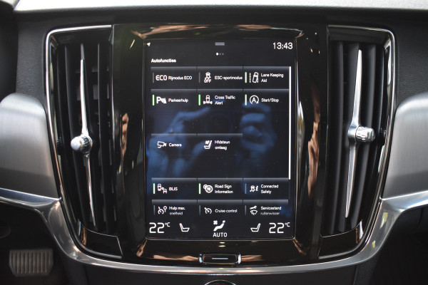 Volvo V90 T5 261PK 90th Anniversary Edition | Polestar | Trekhaak | Camera | Leder | BLIS | Stoelverwarming |