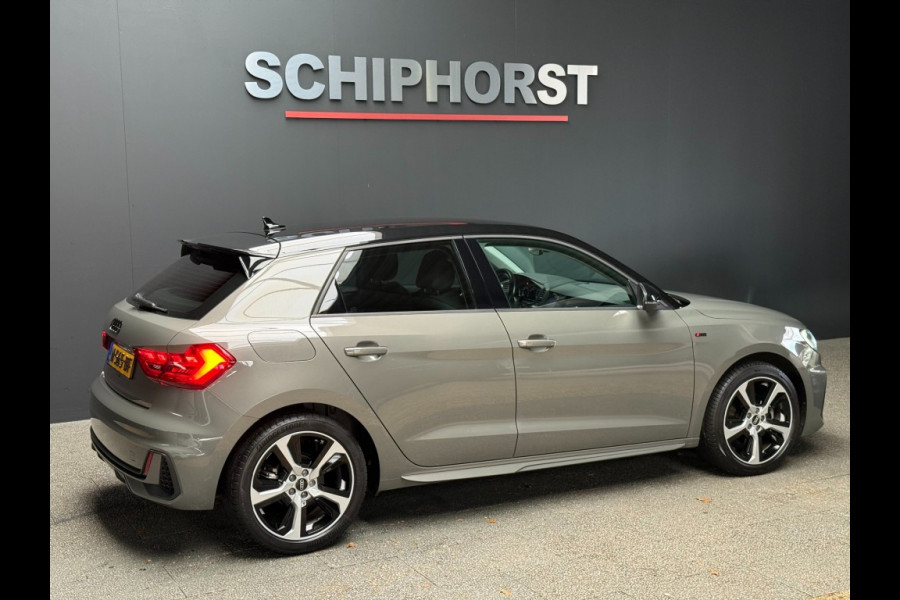 Audi A1 Sportback 30 TFSI 110pk S-line chronos grijs/zwart dak/carplay Audi A1 Sportback 30 TFSI 110pk S-line chronos grijs/zwart dak/carplay