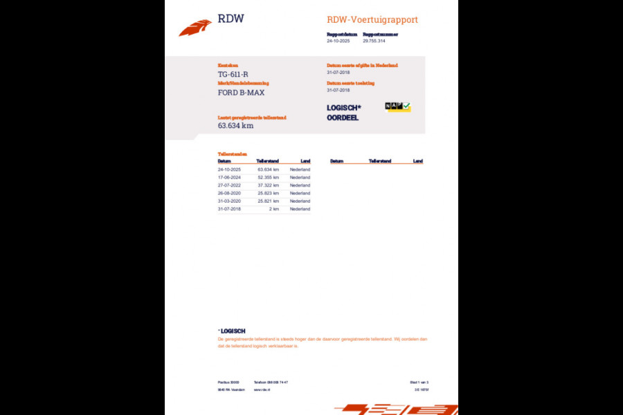 Ford B-MAX 1.0 EcoBoost Titanium, NAP, Camera, Trekhaak