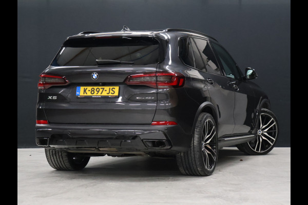BMW X5 xDrive45e High Executive *WEEKAANBIEDINNG* [SCHUIFKANTELDAK, TREKHAAK INKLAPBAAR, MEMORY SEATS, HARMAN/KARDON, APPLE CARPLAY, ANDROID, 360 CAMERA, HEAD-UP, STUURVERWARMING, STOELVERWARMING, ADAPTIVE CRUISE, VOL LEDER