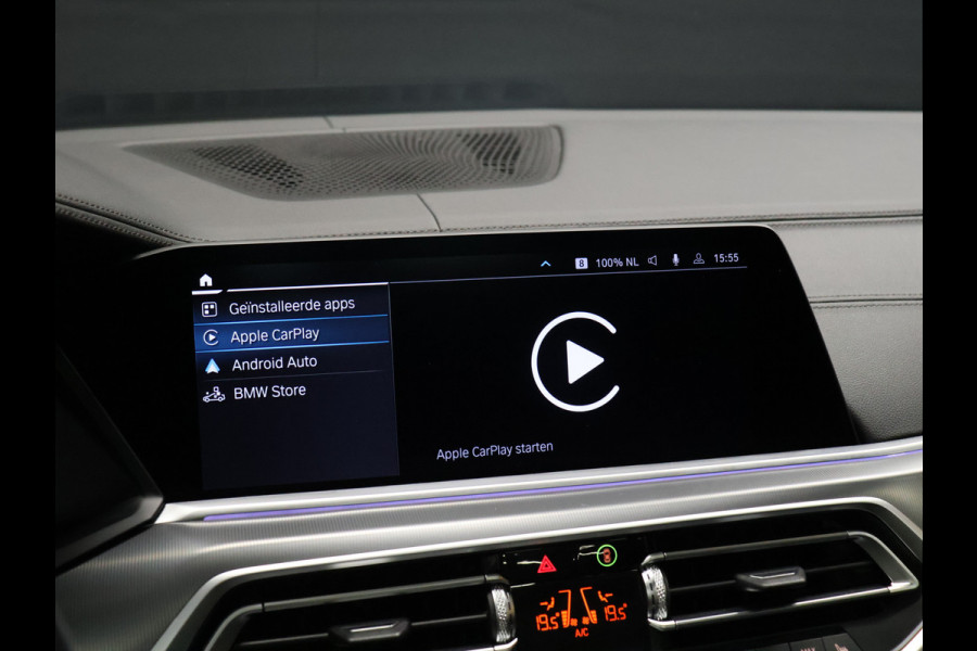 BMW X5 xDrive45e High Executive *WEEKAANBIEDINNG* [SCHUIFKANTELDAK, TREKHAAK INKLAPBAAR, MEMORY SEATS, HARMAN/KARDON, APPLE CARPLAY, ANDROID, 360 CAMERA, HEAD-UP, STUURVERWARMING, STOELVERWARMING, ADAPTIVE CRUISE, VOL LEDER