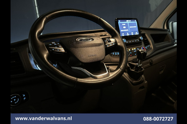 Ford Transit Custom 2.0 TDCI 131pk L2H1 Euro6 Airco | LED | Apple Carplay | Cruisecontrol | 2800kg Trekhaak Parkeersensoren, Stoelverwarming, Verwarmde voorruit, Bijrijdersbank