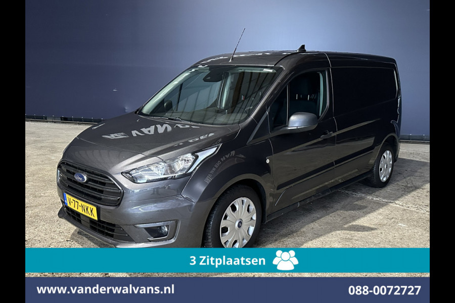 Ford Transit Connect 1.5 EcoBlue 100pk L2H1 Euro6 Airco | 3-Zits | Camera | Navigatie | Verwarmde voorruit Parkeersensoren, Bijrijdersbank