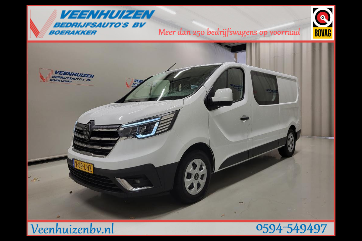 Renault Trafic E-Tech 52kWh L2/H1 Dubbele Cabine Elektrisch!