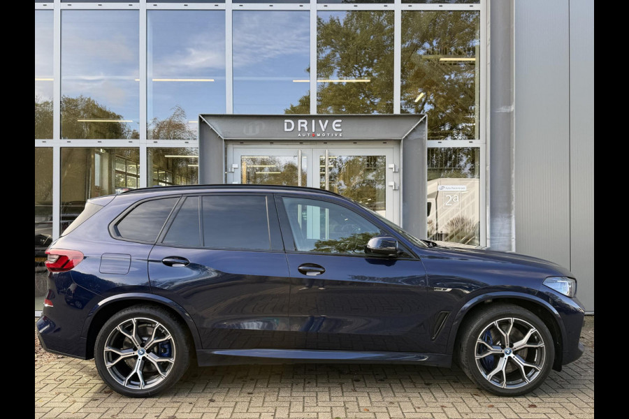 BMW X5 xDrive45e High Ex. M-Sport|Individual|SOH93%|Pano|Laser|CoPilot|21"|HUD|HIFI|Trekhaak|Tansanit