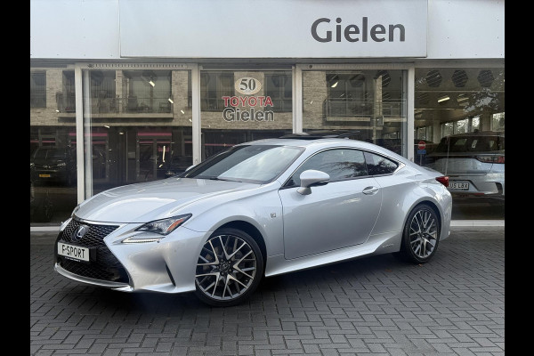 Lexus RC 300h F Sport Line | Schuifdak, Parkeersensoren, Stoelventilatie + verwarming, Leer, Dodehoekherkenning, Navigatie