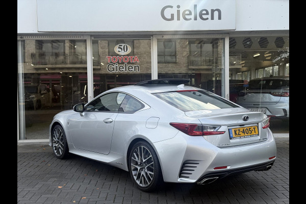Lexus RC 300h F Sport Line | Schuifdak, Parkeersensoren, Stoelventilatie + verwarming, Leer, Dodehoekherkenning, Navigatie