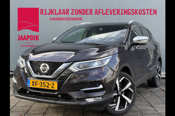 Nissan QASHQAI BWJ 2019 | 1.2 116PK Tekna + | TREKHAAK | LUXURY LEER | CLIMA |PANO | NAVI | CAMERA | PDC 2X | 19'' LMV