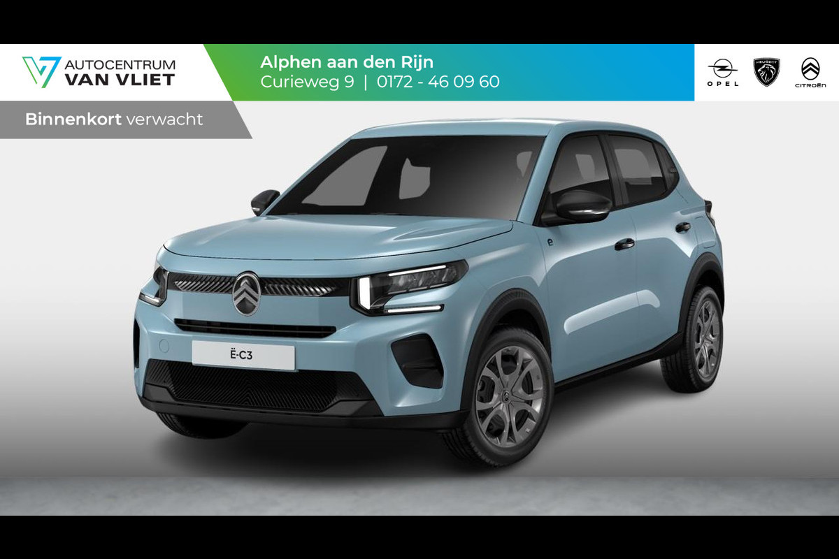 Citroën ë-C3 You 113pk 44 kWh Citroen Ë-C3 You 44 kWh | Airco | Cruise control | Snelladen tot 100kW | Parkeersensoren achter | Head-up display | Nieuw model!