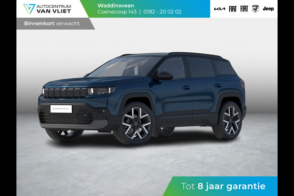 Jeep Compass First Edition 74 kWh | Adapt. Cruise | Camera | Carplay | 20" | Elektr. A-Klep | Navi | Winter Pack Jeep Compass First Edition 74 kWh | Adapt. Cruise | Camera | Carplay | 20" | Elektr. A-Klep | Navi | Winter Pack