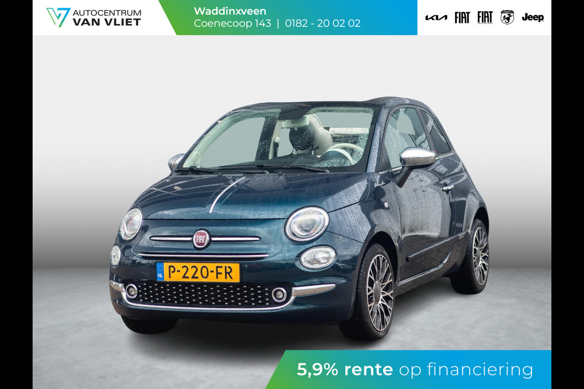 Fiat 500C Hybrid Dolcevita | Carplay / Android | 16" LM Velgen | Climate Control | Parkeersensoren |