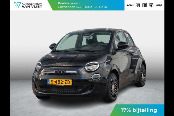 Fiat 500E 42 kWh | 17% Bijtelling | Camera | Keyless | PDC | BSM | Clima | Cruise | Apple Carplay