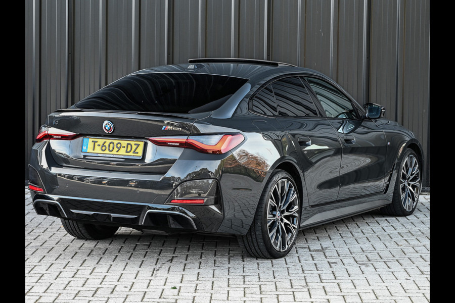 BMW i4 M50 GRAN COUPE HIGH EXECUTIVE 84 kWh 544 PK| M-SPORT PRO | COMFORT ACCESS | CARBON-PAKKET | MEMORY SEATS | LEDER | STUURWIELVERW