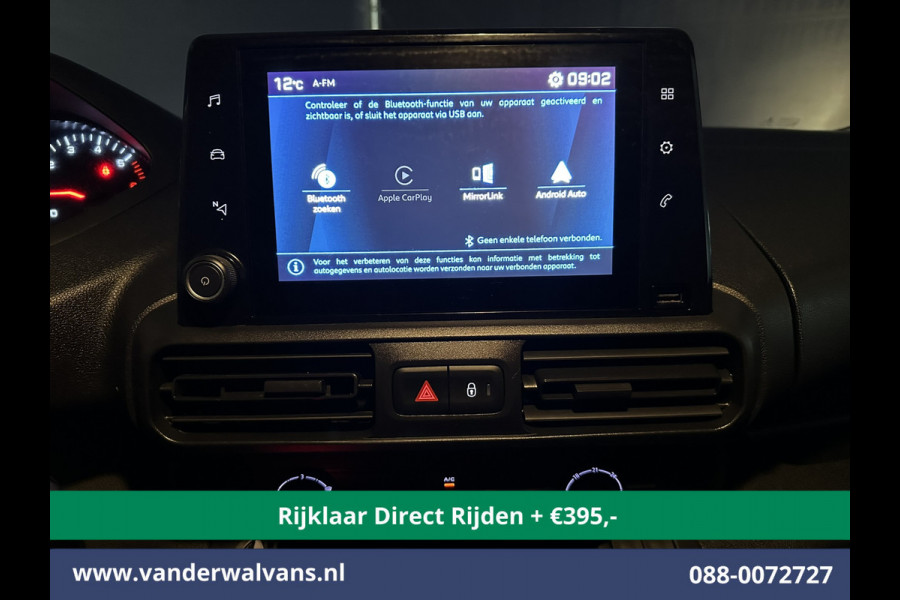 Peugeot Partner 1.5 BlueHDI 102pk L1H1 Euro6 *Rijklaar Direct Rijden* Airco | Apple Carplay | Cruisecontrol | Trekhaak | Android Auto, Parkeersensoren