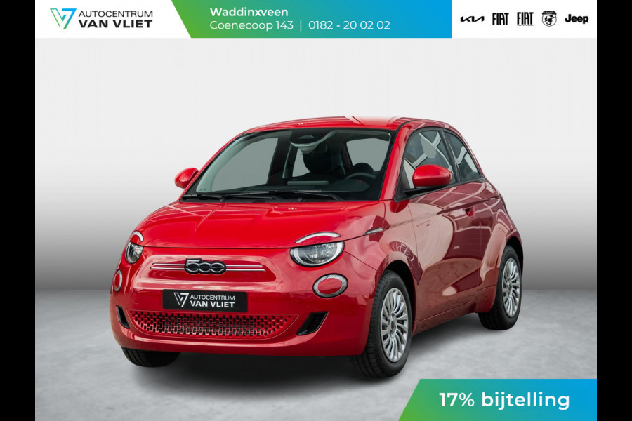 Fiat 500E 42 kWh | Uit voorraad leverbaar | 17% Bijtelling| Clima | Cruise | Apple Carplay
