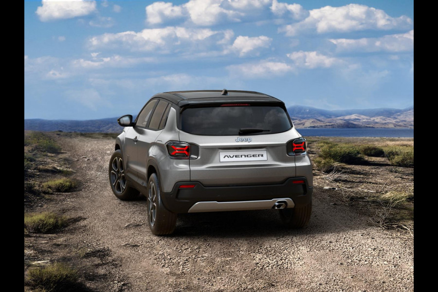 Jeep Avenger 1.2 e-Hybrid Summit | Uit voorraad leverbaar | Winter Pack | Schuif/Kanteldak | Infotaiment&Convenience Pack | Bicolore Jeep Avenger 1.2 e-Hybrid Summit | Uit voorraad leverbaar | Winter Pack | Schuif/Kanteldak | Infotaiment&Convenience Pack | Bicolore