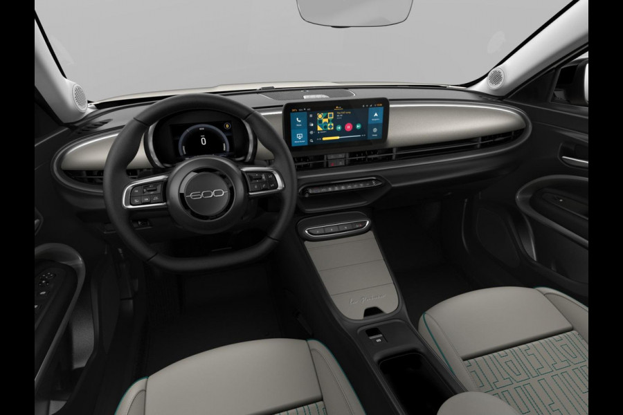 Fiat 600 1.2 Hybrid 110pk La Prima | Clima | Adapt. Cruise | Camera | BSM | 18" | Stoelverwarming | Apple Carplay | Elektr. A-Klep