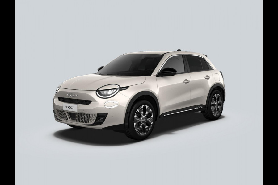 Fiat 600 1.2 Hybrid 110pk La Prima | Clima | Adapt. Cruise | Camera | BSM | 18" | Stoelverwarming | Apple Carplay | Elektr. A-Klep