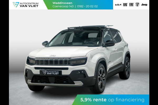 Jeep Avenger Summit 54 kWh | Uit voorraad leverbaar | 17%  Bijtelling | Schuif/Kanteldak | Leder&Winter Pack | Warmtepomp | Info&Convenience Pack | Full Operational Lease € 599,-