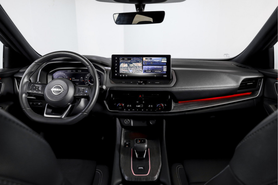 Nissan QASHQAI 1.3 MHEV Xtronic Tekna 158 PK - Automaat | Pano | Winterpakket | Elek. Stoel | Dig. Cockpit | Adapt. Cruise | Head-Up | 360 Camera | NAV + App. Connect | ECC | DAB | Elek Klep | LM 19" | 3206