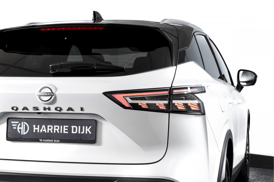 Nissan QASHQAI 1.3 MHEV Xtronic Tekna 158 PK - Automaat | Pano | Winterpakket | Elek. Stoel | Dig. Cockpit | Adapt. Cruise | Head-Up | 360 Camera | NAV + App. Connect | ECC | DAB | Elek Klep | LM 19" | 3206