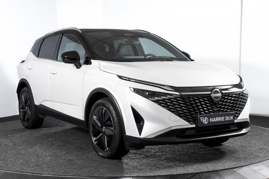 Nissan QASHQAI 1.3 MHEV Xtronic Tekna 158 PK - Automaat | Pano | Winterpakket | Elek. Stoel | Dig. Cockpit | Adapt. Cruise | Head-Up | 360 Camera | NAV + App. Connect | ECC | DAB | Elek Klep | LM 19" | 3206