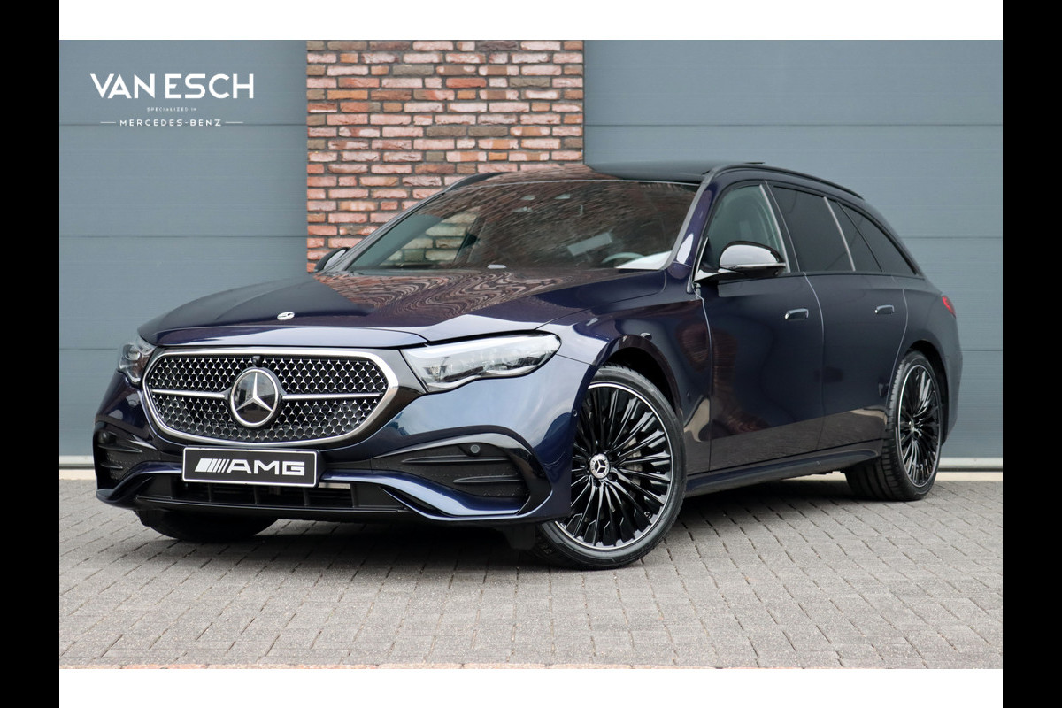 Mercedes-Benz E-Klasse Estate 220 d 4MATIC AMG Line | Hyperscreen | Distronic+ | Panoramadak | Trekhaak | Burmester | Stoelventilatie | Verwarmd Stuurwiel | HUD | Memory | Digital Light |