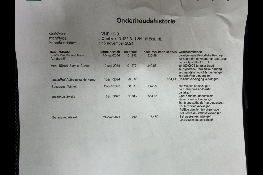 Opel Vivaro 2.0 CDTI 123PK Euro 6 L3H1 CarPlay/trekhaak/cruise control