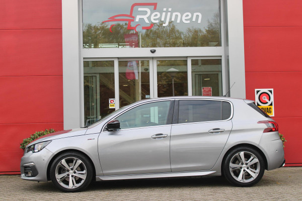 Peugeot 308 1.2 130PK GT-LINE | MASSAGE STOELEN | NAVIGATIE | APPLE CARPLAY/ANDROID AUTO | 17" LICHTMETALEN VELGEN | ALL SEASON BANDEN | FULL LED KOPLAMPEN | DAB+ RADIO | CLIMATE CONTROL | STOEL VERWARMING | CRUISE CONTROL | KEYLESS ENTRY/START | DODEHOEK BEWAKING | ACHTERUITRIJ CAMERA | PARKEERSENSOREN VOOR EN ACHTER |