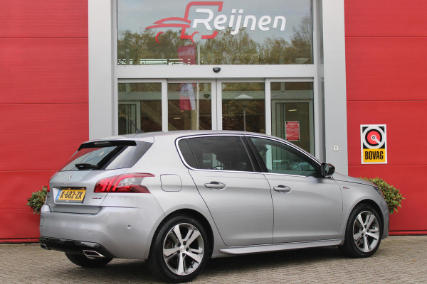 Peugeot 308 1.2 130PK GT-LINE | MASSAGE STOELEN | NAVIGATIE | APPLE CARPLAY/ANDROID AUTO | 17" LICHTMETALEN VELGEN | ALL SEASON BANDEN | FULL LED KOPLAMPEN | DAB+ RADIO | CLIMATE CONTROL | STOEL VERWARMING | CRUISE CONTROL | KEYLESS ENTRY/START | DODEHOEK BEWAKING | ACHTERUITRIJ CAMERA | PARKEERSENSOREN VOOR EN ACHTER |