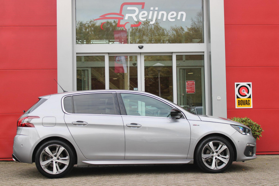 Peugeot 308 1.2 130PK GT-LINE | MASSAGE STOELEN | NAVIGATIE | APPLE CARPLAY/ANDROID AUTO | 17" LICHTMETALEN VELGEN | ALL SEASON BANDEN | FULL LED KOPLAMPEN | DAB+ RADIO | CLIMATE CONTROL | STOEL VERWARMING | CRUISE CONTROL | KEYLESS ENTRY/START | DODEHOEK BEWAKING | ACHTERUITRIJ CAMERA | PARKEERSENSOREN VOOR EN ACHTER |