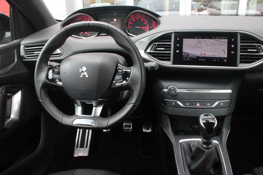 Peugeot 308 1.2 130PK GT-LINE | MASSAGE STOELEN | NAVIGATIE | APPLE CARPLAY/ANDROID AUTO | 17" LICHTMETALEN VELGEN | ALL SEASON BANDEN | FULL LED KOPLAMPEN | DAB+ RADIO | CLIMATE CONTROL | STOEL VERWARMING | CRUISE CONTROL | KEYLESS ENTRY/START | DODEHOEK BEWAKING | ACHTERUITRIJ CAMERA | PARKEERSENSOREN VOOR EN ACHTER |