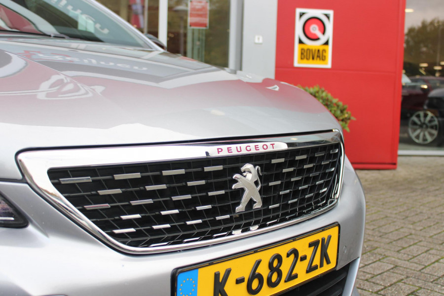 Peugeot 308 1.2 130PK GT-LINE | MASSAGE STOELEN | NAVIGATIE | APPLE CARPLAY/ANDROID AUTO | 17" LICHTMETALEN VELGEN | ALL SEASON BANDEN | FULL LED KOPLAMPEN | DAB+ RADIO | CLIMATE CONTROL | STOEL VERWARMING | CRUISE CONTROL | KEYLESS ENTRY/START | DODEHOEK BEWAKING | ACHTERUITRIJ CAMERA | PARKEERSENSOREN VOOR EN ACHTER |