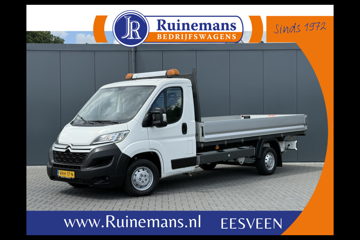 Citroën Jumper 2.2 BlueHDi 140 PK EURO 6 / L4 MAXI PICK UP / 4.20 LAADBAK / 1e EIG. / 2.5 TONS TREKHAAK / 3-ZITS